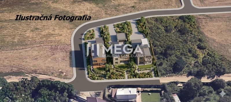 Visualisierung eines Wohnprojekts im Bereich Košice IV, Rešov majer, für Grundstücke - Wohnen.