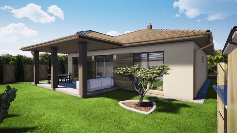 Einfamilienhaus mit Terrasse und Garten, geeignet für Wohnbaugrundstücke in Kovarce.
