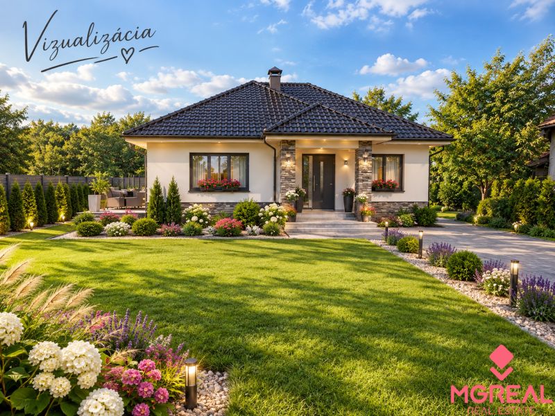 Einfamilienhaus in Jasová mit gepflegtem Garten und Beleuchtung, Kategorie Grundstücke - Wohnen.