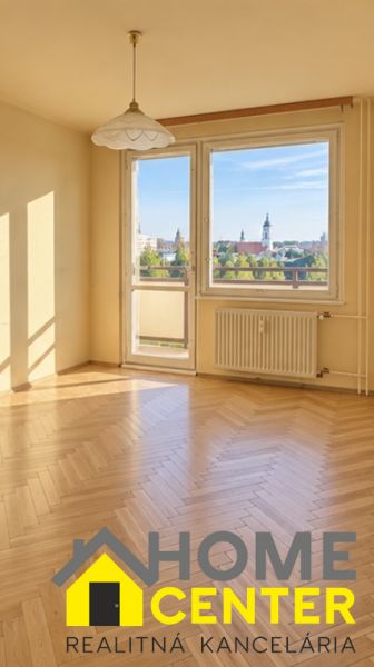 Helles Zimmer mit großen Fenstern, Holzboden, 2-Zimmer-Wohnung.